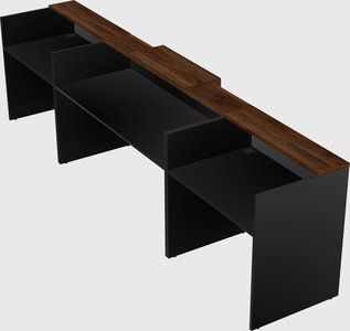 Modern long reception desk
