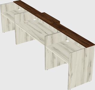 Modern long reception desk