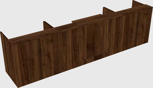 Modern long reception desk