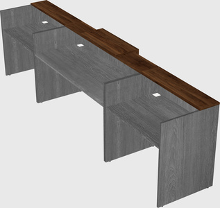 Modern long reception desk