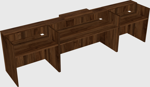 Modern long reception desk