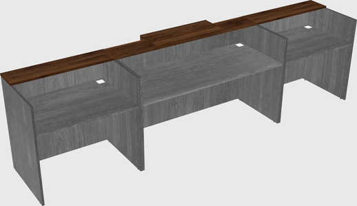 Modern long reception desk