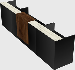 Modern long reception desk