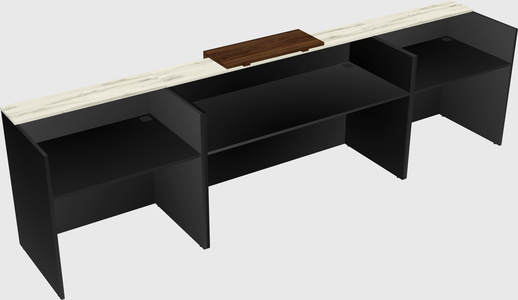 Modern long reception desk
