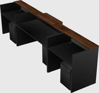 Modern long reception desk