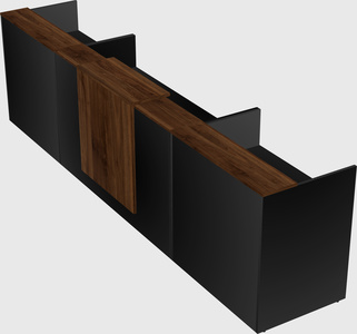 Modern long reception desk