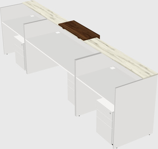 Modern long reception desk