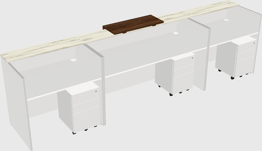 Modern long reception desk