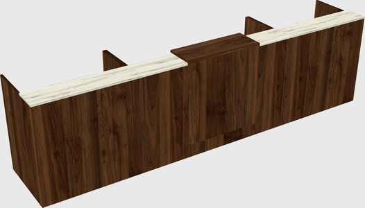 Modern long reception desk