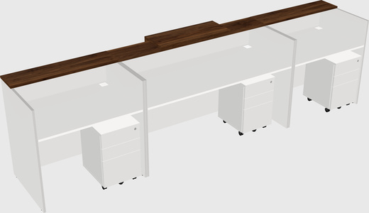 Modern long reception desk