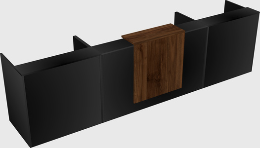 Modern long reception desk