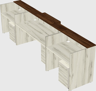 Modern long reception desk