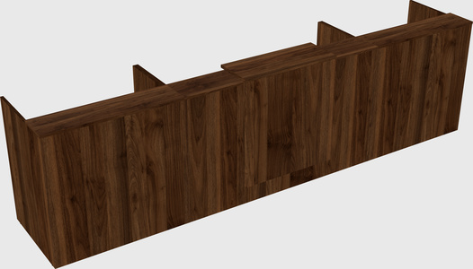 Modern long reception desk