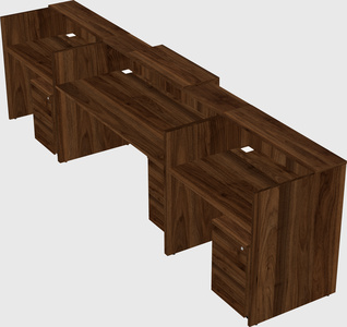 Modern long reception desk