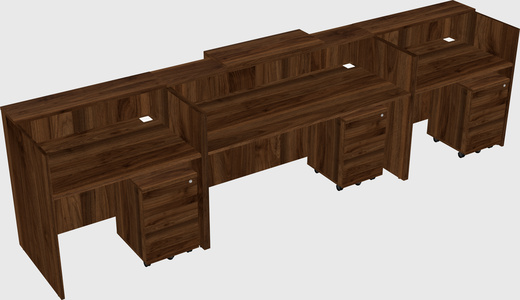 Modern long reception desk