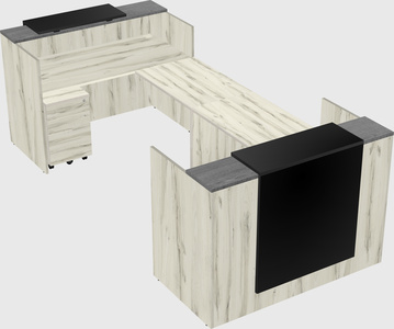 Reception desk u-shape