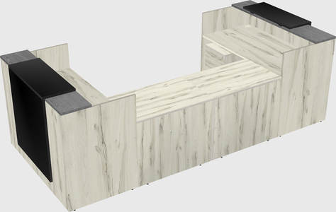 Reception desk u-shape