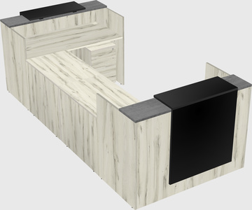 Reception desk u-shape