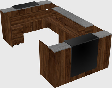 Reception desk u-shape