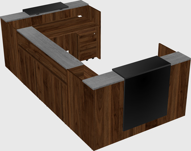 Reception desk u-shape