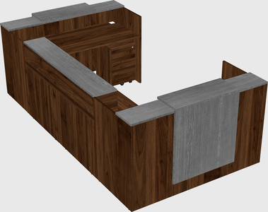 Reception desk u-shape
