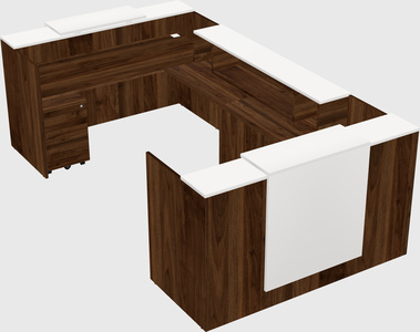 Reception desk u-shape