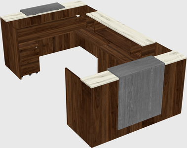 Reception desk u-shape