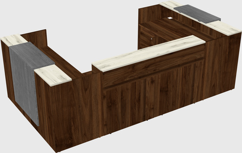 Reception desk u-shape