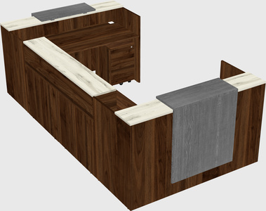 Reception desk u-shape