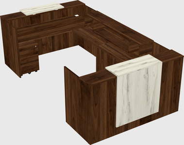 Reception desk u-shape