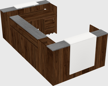 Reception desk u-shape