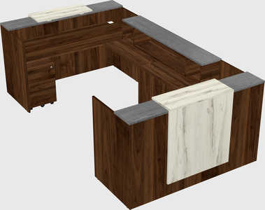 Reception desk u-shape