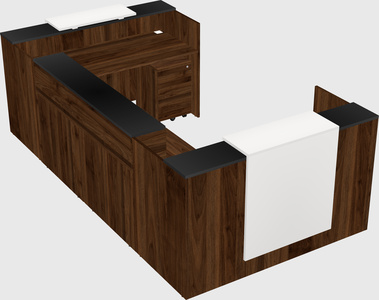 Reception desk u-shape