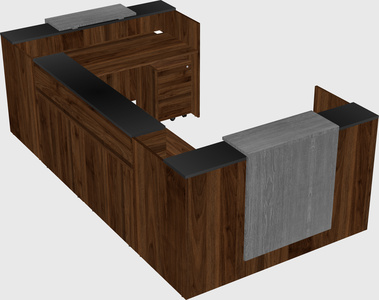 Reception desk u-shape