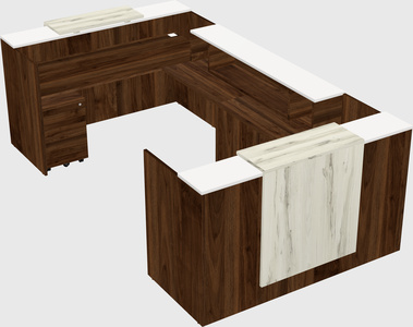 Reception desk u-shape