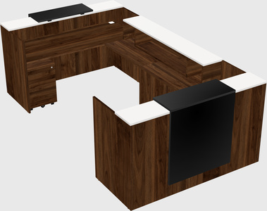 Reception desk u-shape