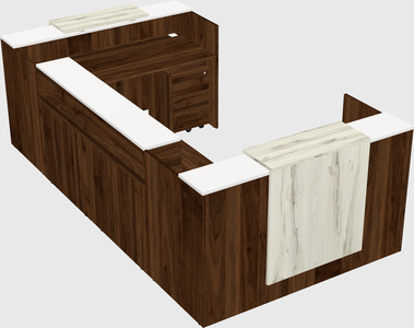 Reception desk u-shape