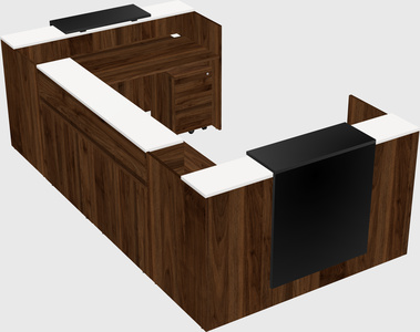 Reception desk u-shape