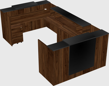 Reception desk u-shape