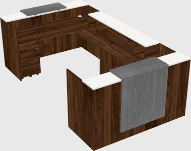 Reception desk u-shape
