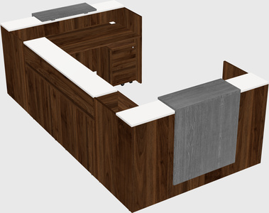 Reception desk u-shape