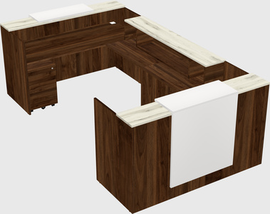 Reception desk u-shape