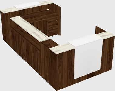 Reception desk u-shape