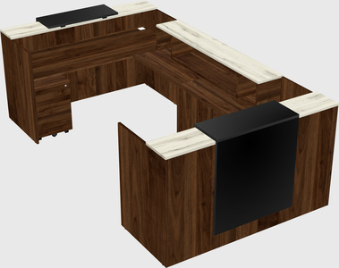 Reception desk u-shape