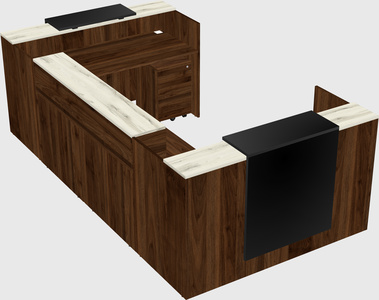 Reception desk u-shape