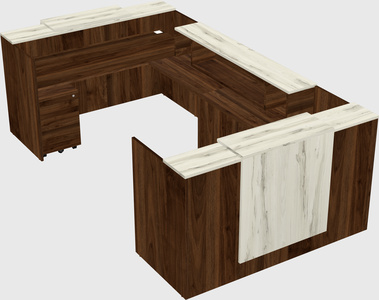 Reception desk u-shape