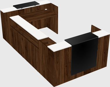 Reception desk u-shape