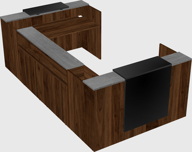 Reception desk u-shape