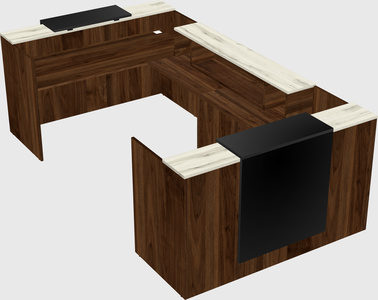 Reception desk u-shape