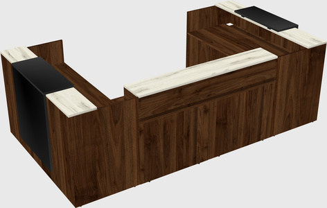 Reception desk u-shape